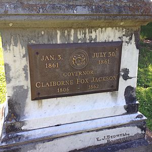 Claiborne Jackson tombstone