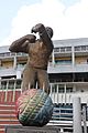 Cricketer monuments in front of Sher-e-Bangla Cricket Stadium by Bangladesh Cricket Board (BCB)