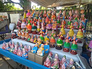 Dancing doll stall