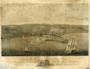 David Lizars (1754 - 1812) - View of Stonehaven from the South East - ABDAG017336 - Aberdeen City Council (Archives, Gallery and Museums Collection)