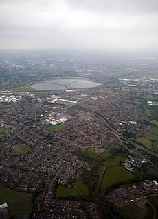 Denton greater manchester from the air