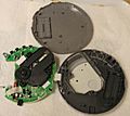 Dismantled Philips EXP2582 portable CD player