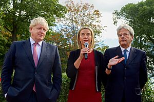 EU High Representative for Foreign Affairs Mogherini Addresses Students at Tufts University in Massachusetts (29867259846)