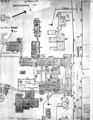 Early blueprint - Knowlton Factory