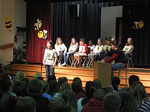 Elementary school spelling bee, December 2011