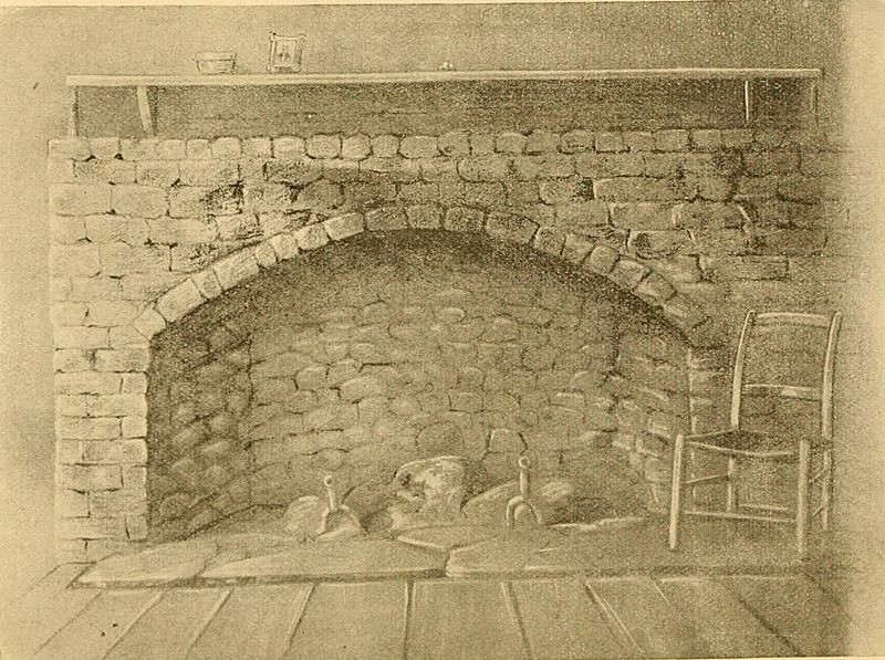 Image Fireplace inside Zebulon Baird Vance birthplace, Reems Creek