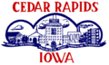 Flag of Cedar Rapids, Iowa (1962–2021)