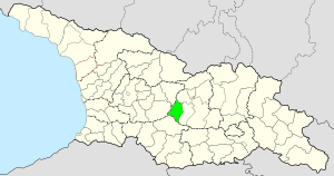 Location of Khashuri Municipality in Georgia