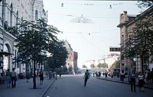 Gorky City. Sverdlov Street and Minin Square