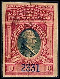 Hamilton revenue $500 1899 issue R180