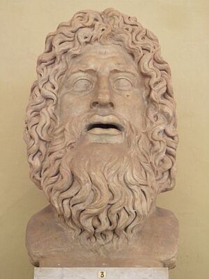 Head of Oceanus, found at Hadrian's Villa, Vatican Museums (12014574136)