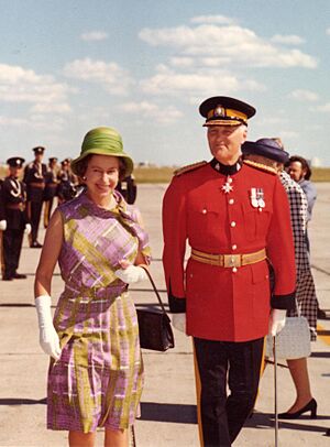 Higgitt and Queen Elizabeth II