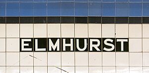 IND Elmhurst Avenue Tile Caption