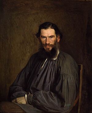 Ivan Nikolayevich Kramskoi - Portrait of Leo Tolstoy, 1873