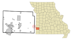 Location of La Russell, Missouri