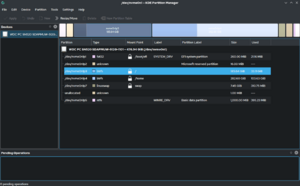 KDE Partition Manager 21.12.0 screenshot