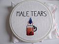 Male tears embroidery 02