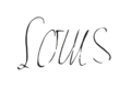 Manuscript - CLdF-BR0009 Secretary signature for Louis XIII de France - Paris 1625