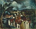 Maurice de Vlaminck, c.1912, Village, oil on canvas, 73.7 x 92.1 cm (29 x 36 1-4 in.), Art Institute of Chicago