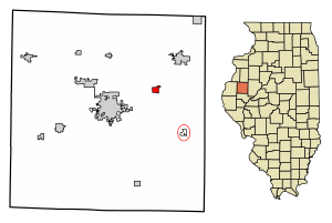 Location of Bardolph in McDonough County, Illinois.