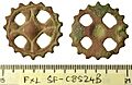 Middle Anglo-Saxon disc brooch, or 'cogwheel' brooch (FindID 752471)