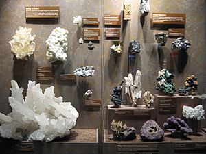 Mineral crystals, Bruce Museum of Arts and Science
