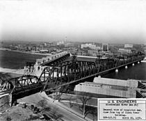 Mississippi River bridge dam Davenport LOC ppmsca 17351