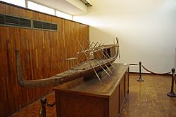 Model of Khufu's solar barque