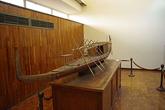Model of Khufu's solar barque