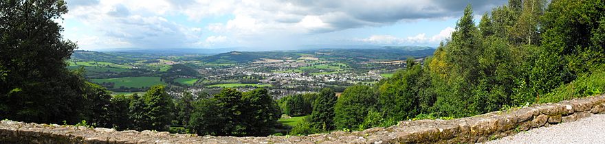View of Monmouth from Kymin