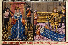 Murder of Darius and Alexander at the side of the dying king