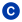 The letter C on a blue circle