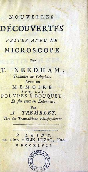 Needham, John Turberville – New microscopical discoveries, 1747 – BEIC 11977636