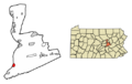 Northumberland County Pennsylvania Incorporated and Unincorporated areas Herndon Highlighted