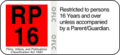OFLC RP16 label