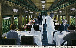 Oriental Limited dining car