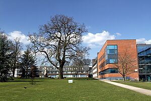Perry C building in Open University Campus in Milton Keynes, spring 2013 (3)