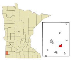 Location of Hatfield, Minnesota