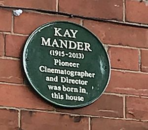 Plaque at birthplace of Kay Mander
