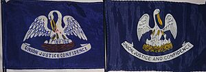 Pre-2006 Louisiana state flag examples