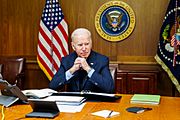 President Biden at Camp David February 12 2022