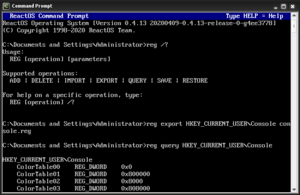 ReactOS-0.4.13 reg command 667x434
