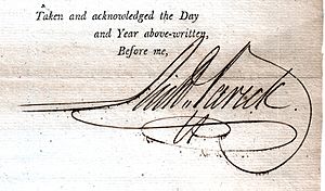 Richard Varick Signature 1796