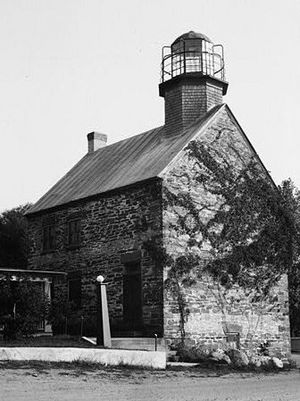 Salmon River Lighthouse, Lake Ontario, Port Ontario vicinity, (Oswego County, New York)