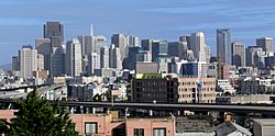 San Francisco skyline from Potrero Hill