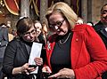 Senator Claire McCaskill and an aide. (5388876859)