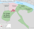 Southwark Civil Parish Map 1870