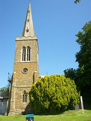 Spire, All Saints, Naseby.JPG