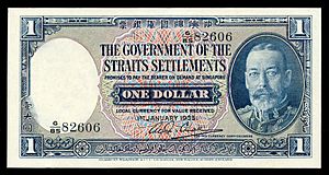 Straits Settlements - 1935 - $1 banknote (obverse)