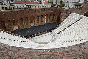 The recently restored Roman Odeon of Ancient Patrai, built before 160 AD, Patras, Greece (14244629163)